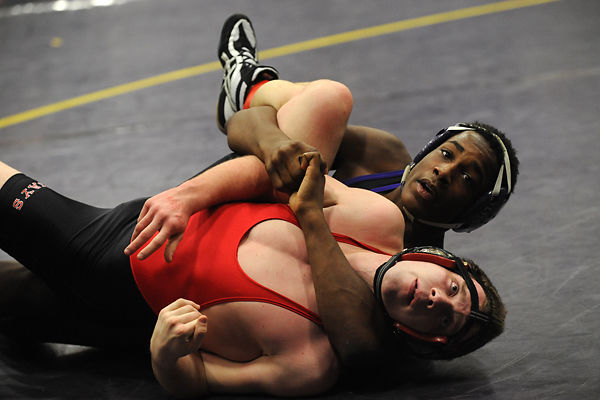 J'den Cox puts Austin Kadow in a hold
